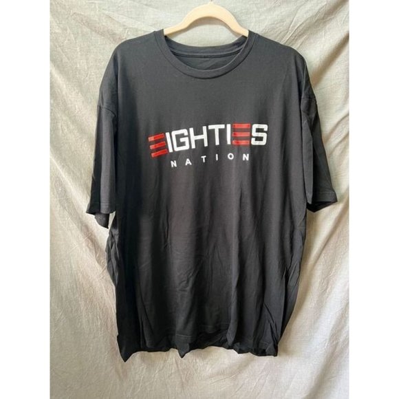 Eghties Other - Eightes Nation Shirt Adult 3XL Black Short Sleeve Pullover Logo Tee Mens